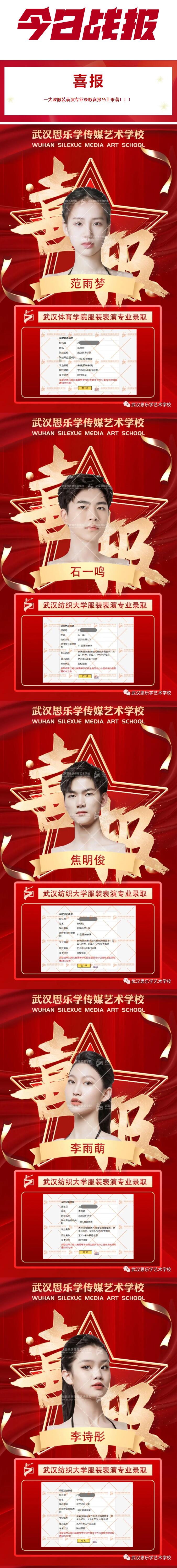 2022年錄取喜報丨服裝表演錄取專場來了?。?！